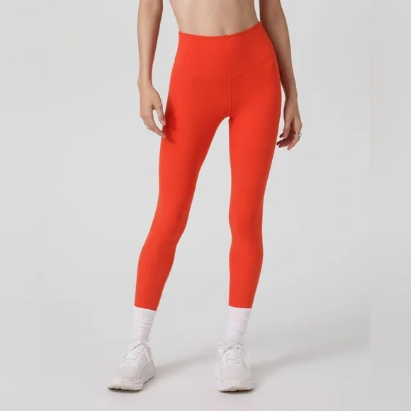 VUORI HIGH RISE STUDIO POCKET 7/8 LENGTH LEGGING IN GRAPEFRUIT SIZE XS *NWT* - Picture 2 of 7